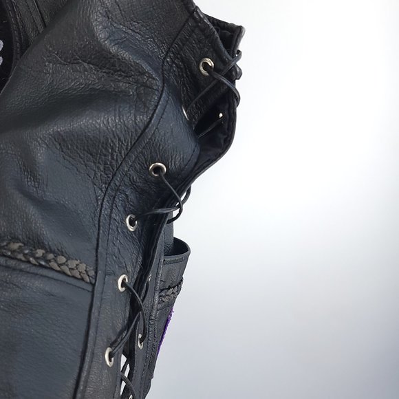 Bikers Dream Apparel Leather Vest Buffalo Nickel Snaps Pins Patches Men's 4XL - Picture 12 of 16